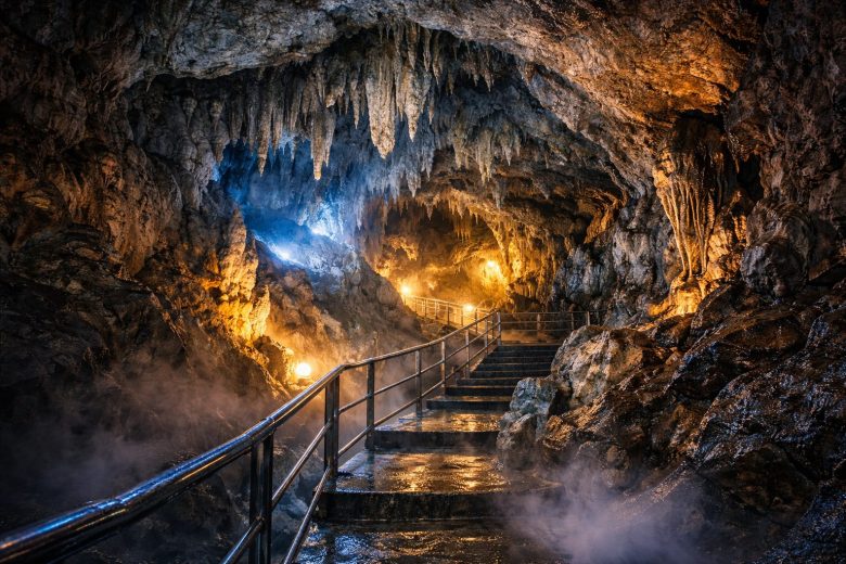 トロッコ＆徒歩で挑戦！天川村の本格鍾乳洞探検